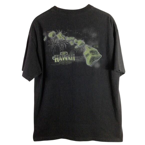 Vintage Hawaii Island map Paradise T Shirt Gray XL - Picture 1 of 4